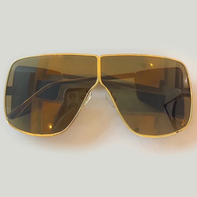 2020 New Rectangle Sunglasses Women Men Fashion Oversized Metal Frame Retro Shades Male Oculos UV400