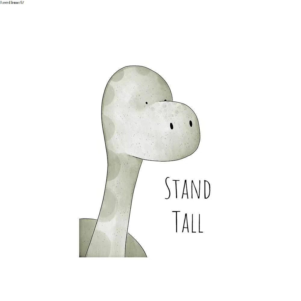 

Animal Canvas Oil Painting Frameless Poster Dinosaur Lion Fox Fashion Inkjet Art Family Room Decoration Painting