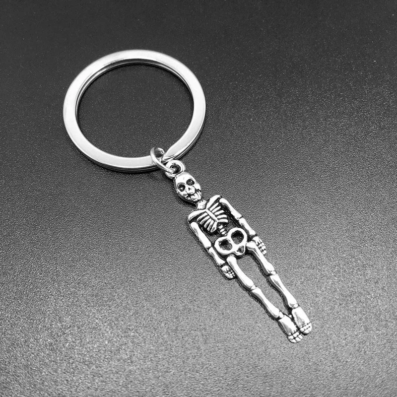 

Skeleton Skull Keychain Charms Key Ring Punk Keychains keyring Chains llavero llaveros para mujer chaveiro sleutelhanger brelok