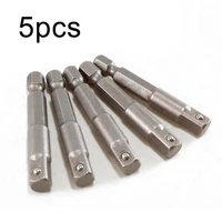 5 pcsset socket adapter 14 hex shank extension drill bits bar for impact driver bit cordless drills power tools accessory