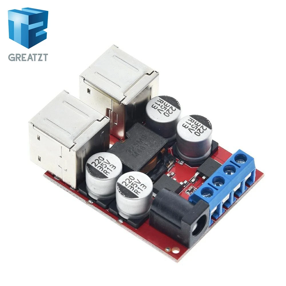 GREATZT DC модуль зарядки автомобиля 8 В 35 5 в 8А разгерметизации питания 4 порта USB