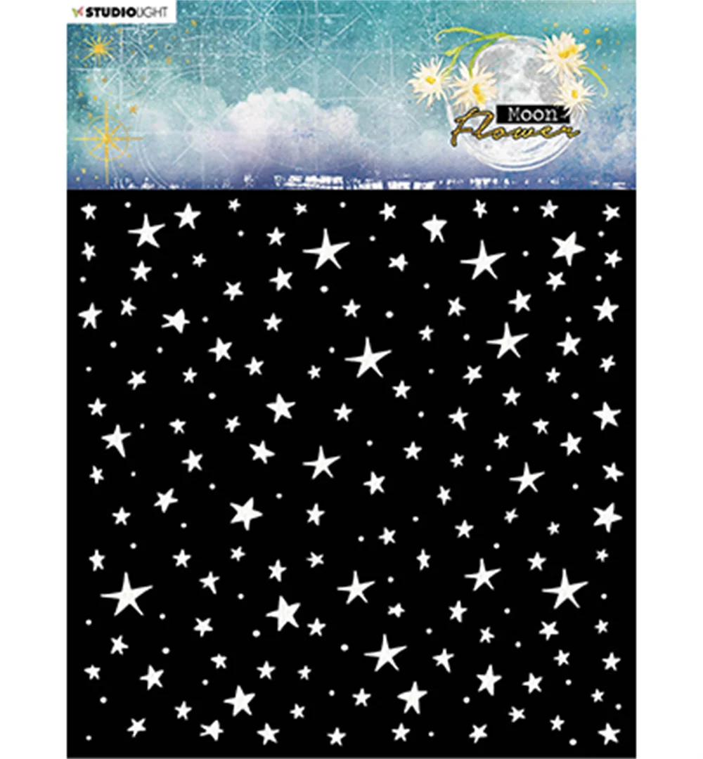 

New Stars Background Moon Flower Collection Diy layering stencils painting scrapbook embossing decorate Making Cuts Crafts Dies