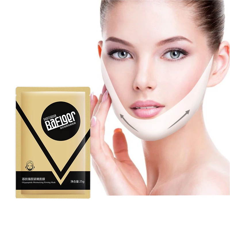 1 шт. олигопептиды V-образная тонкая маска для подтяжки лица похудения уход за