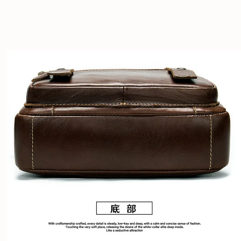 BOLEKE Leather Mens Shoulder Bags Vintage Men Messenger Crossbody Small Men's Bag Handbag For | Багаж и сумки
