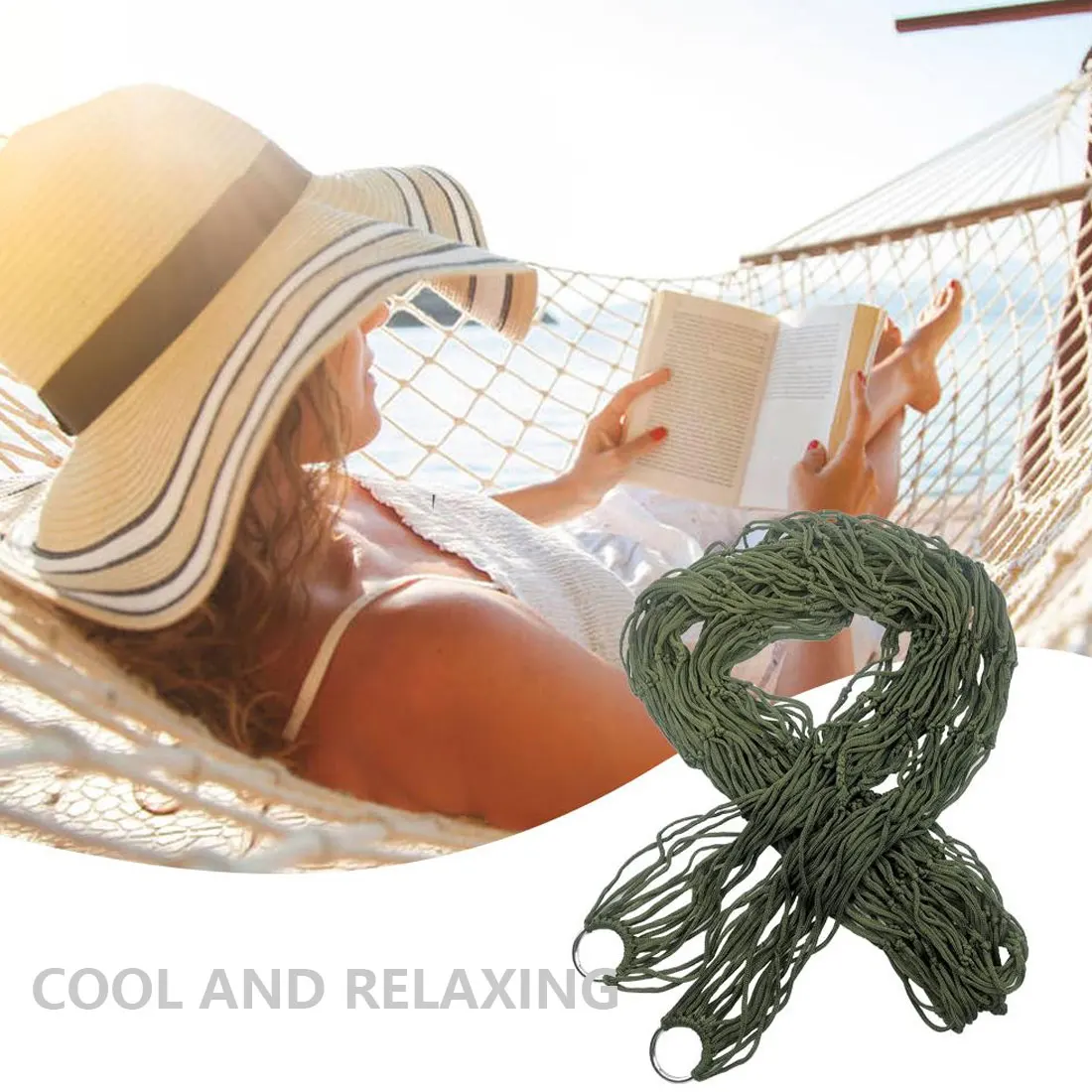 

Outdoor Garden Camping Portable Sports Hammock Mesh Garden Beach Yard Travel Garden Hanging Bed High Quality Furniture