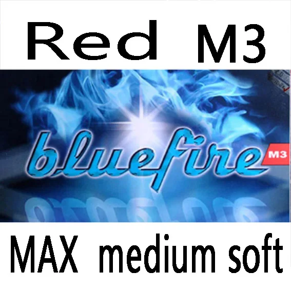 M3 Red MAX MS Donic Original Blue fire M1/M2/M3 синяя губка для настольного тенниса, резиновые, сильные прыщи для пинг-понга - Цвет: M3 Red MAX MS