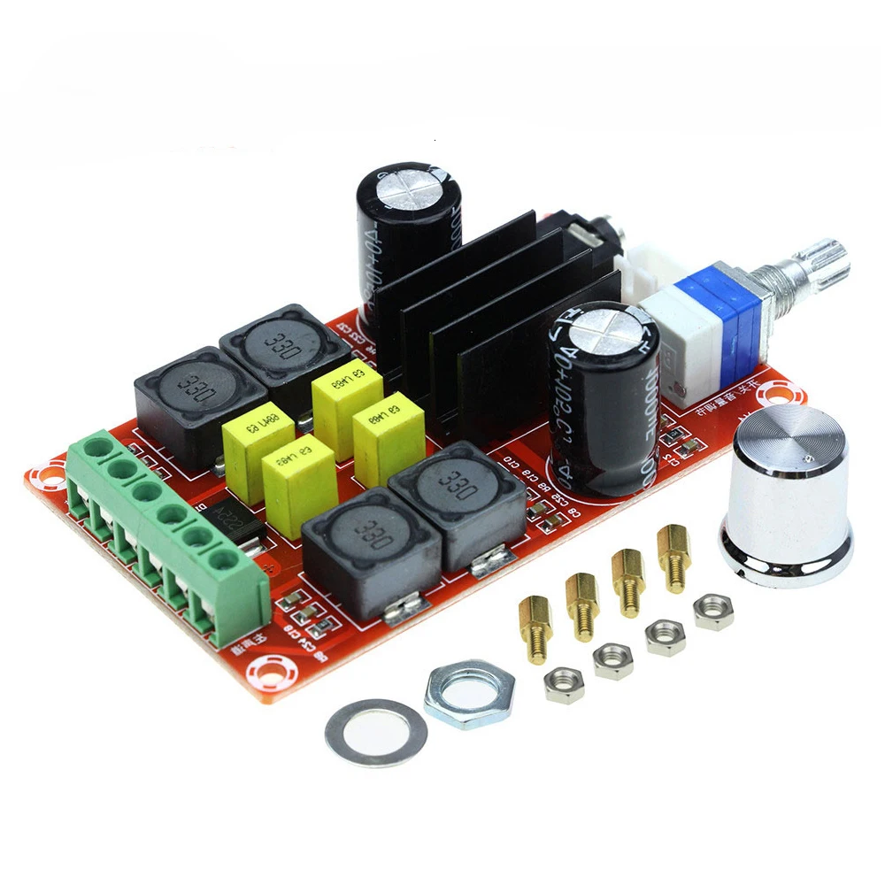 2*50W TPA3116 2.1 Digital Audio Amplifier Board XH-HM189 TPA3116D2 Subwoofer Speaker Power Amplifiers DC 5V-24V | Электроника