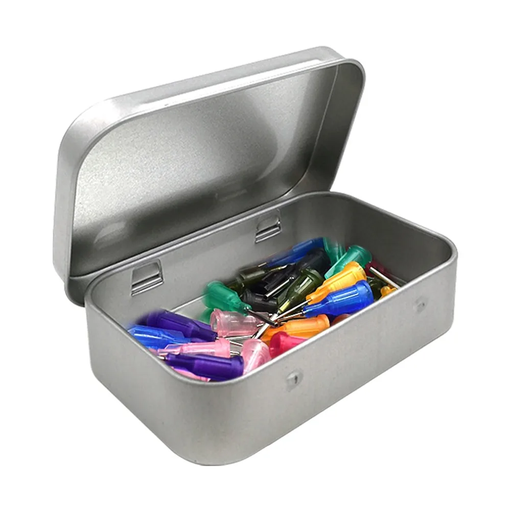 Жестяная маленькая пустая металлическая коробка для хранения монет конфет