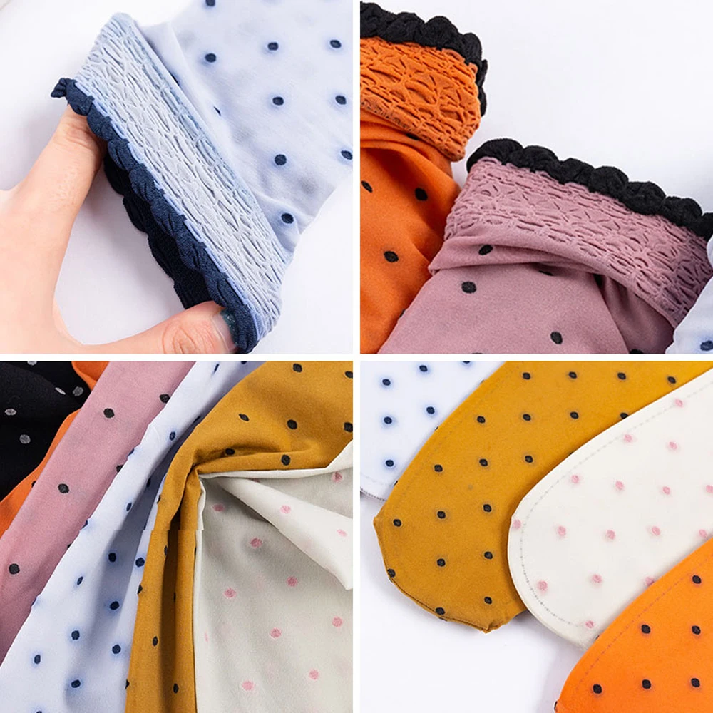 

Summer New Style Kids Socks Dot Lace Breathable Thin Anti-Mosquito Socks Infant Toddler Girls Long Socks