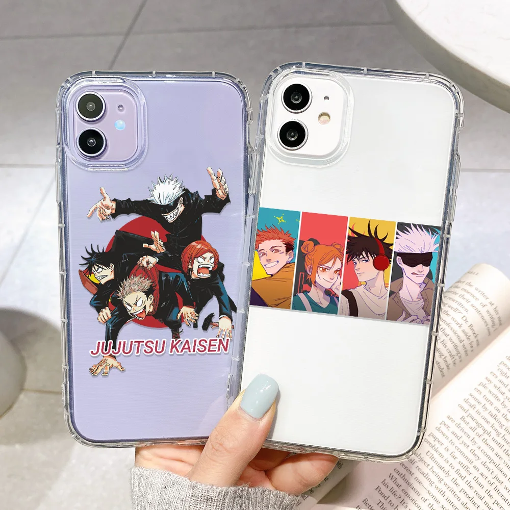 Jujutsu Kaisen Anime Case For iPhone 11 Case For iPhone 12 Pro Max 13 7 8 Plus SE 2020 XR X XS 6 iPhone12 Mini Cover Funda Shell