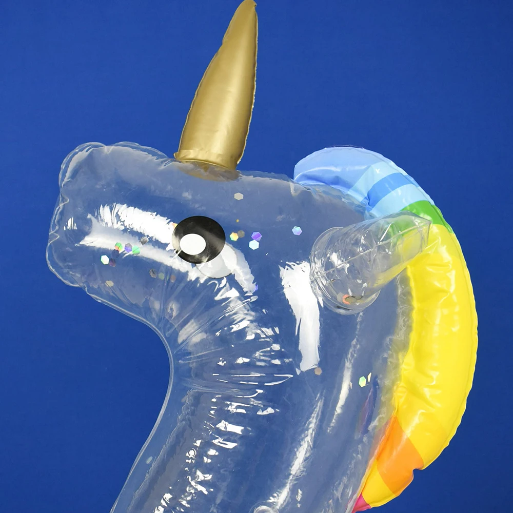 Гигантские полностью прозрачные в форме фламинго единорога надувные ПВХ