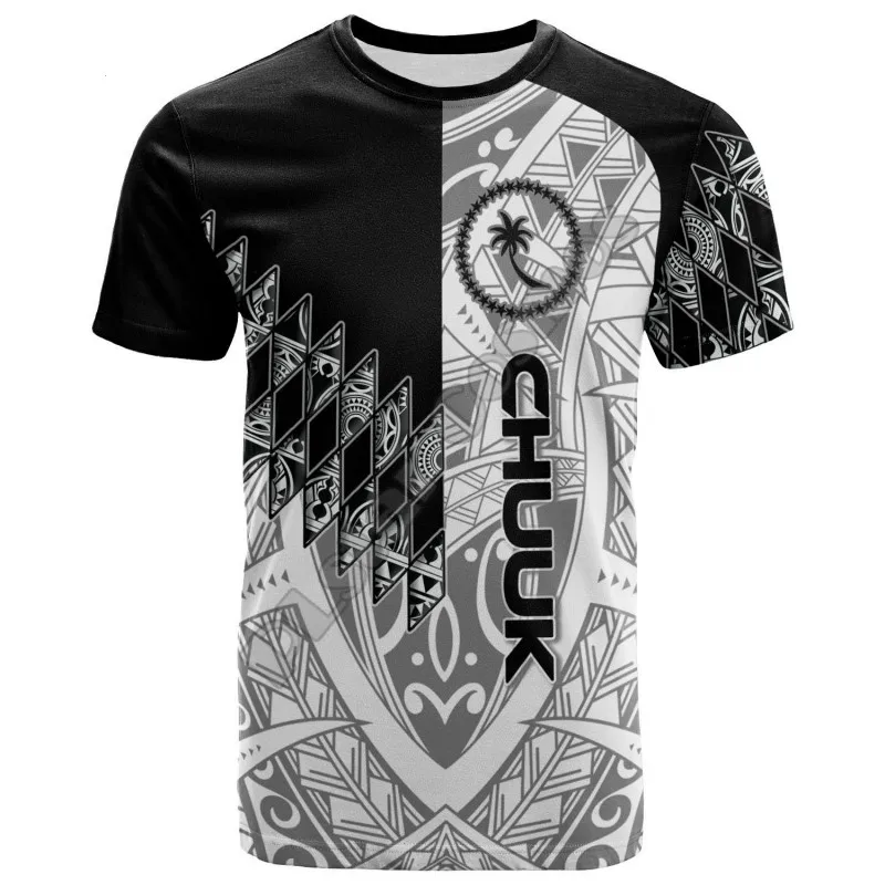 

Polynesian country culture tribe retro 3DT shirt print fashion dynamic men's and women's summer streetwear short sleeves
