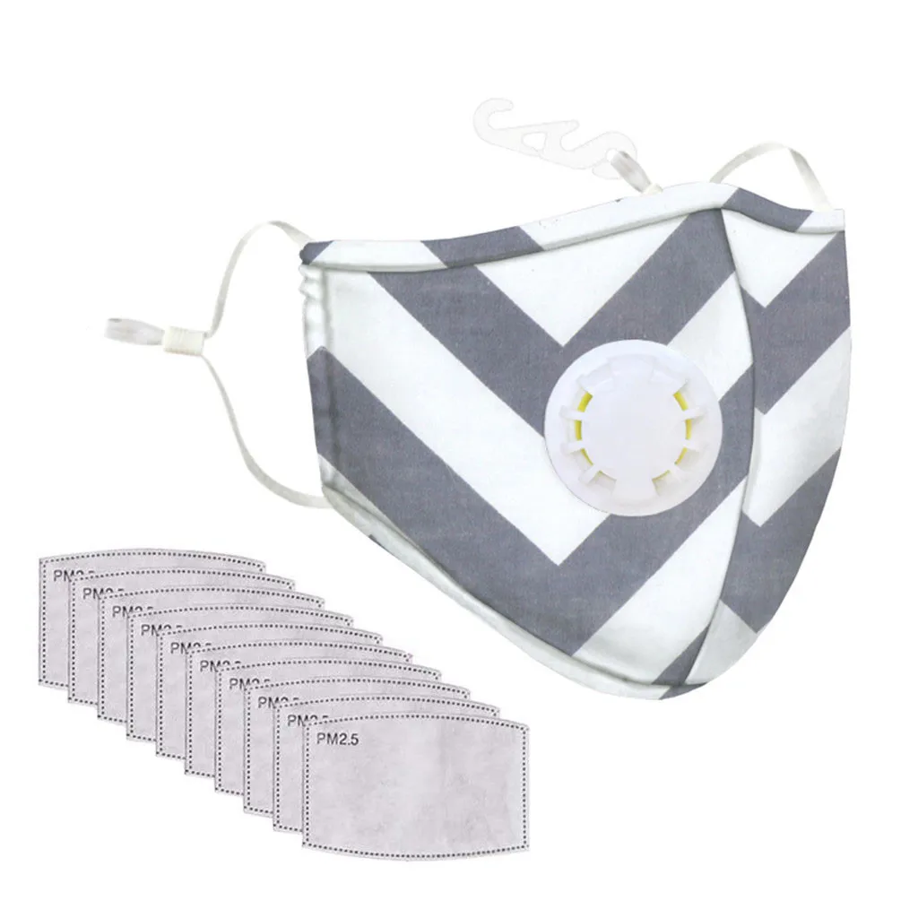 Многоразовая моющаяся маска для рта взрослых женщин и мужчин пылезащитный