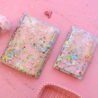 Чехол-органайзер на спирали А5А6, прозрачный ПВХ с блестками, 6 связующее кольцо, для школы и офиса, блокноты канцелярские товары