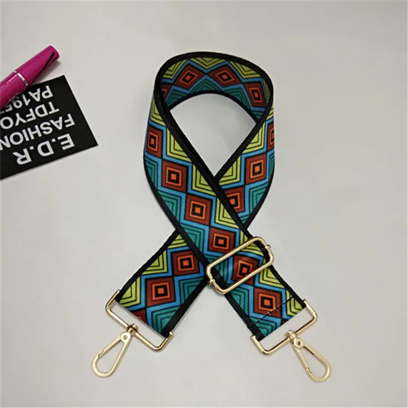 O HJKL120x5cm нейлоновая цветная сумка на ремне аксессуары для женщин Радужная Регулируемая Вешалка на плечо сумка на ремне Декоративная Сумка - Цвет: O