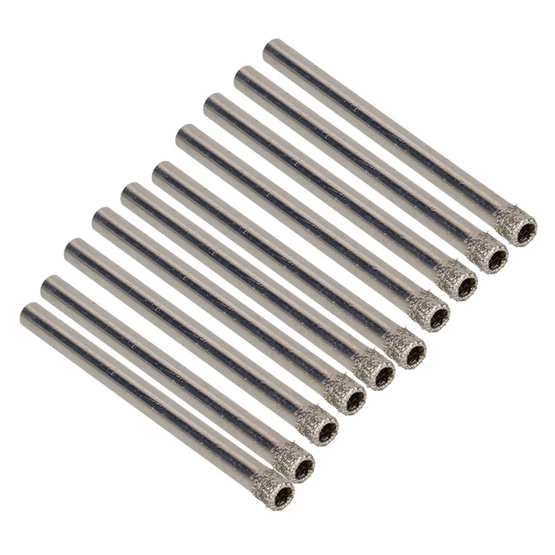 

4mm Diamond Coated Hole Saw Drill Glass Driller Tile Driller Marble Granite Pack of 10