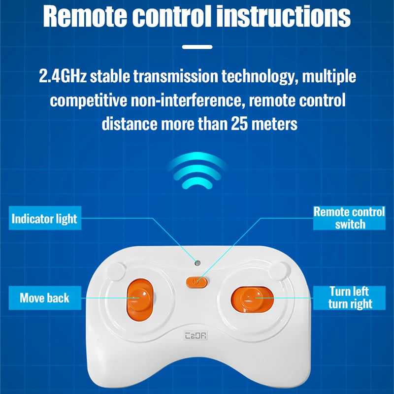 

2021Happy kids' remote control racing cars are compatible with MOC high-tech RC blocks, super car blocks, puzzle assembly gifts