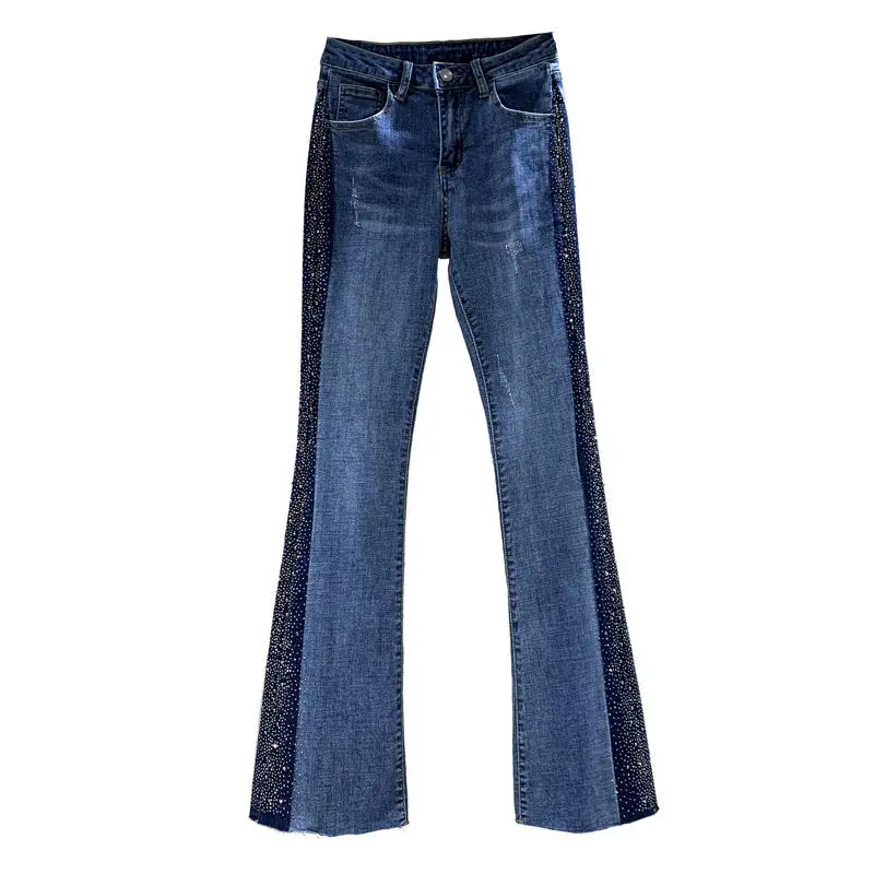 Py1017 2020 2020 spring summer autumn new women fashion casual Denim Pants woman female OL  flare jeans  skinny jeans woman