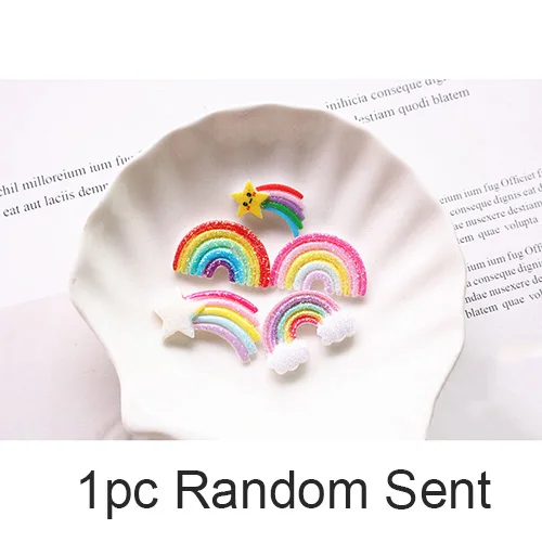 1pc Happy monkey 10 шт. слайм Подвески Смола Блеск Радуга добавки аксессуары DIY Набор для пушистой прозрачной хрустящей слизи глины - Цвет: 1pc