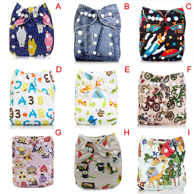 

Washable Eco-Friendly Cloth Diaper Adjustable Nappy Reusable Cloth Diapers Fit 0-2years 3-15kg Baby