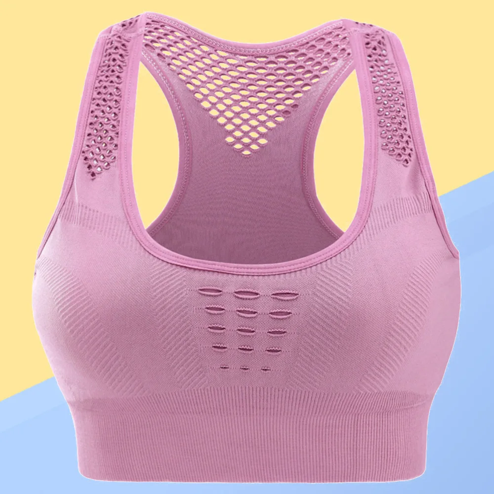 

Sports Activewear High Impact Support Tops Stretchy Breathable Fitness Underwear for Yoga Gym Workout Fitness - Size (Bl