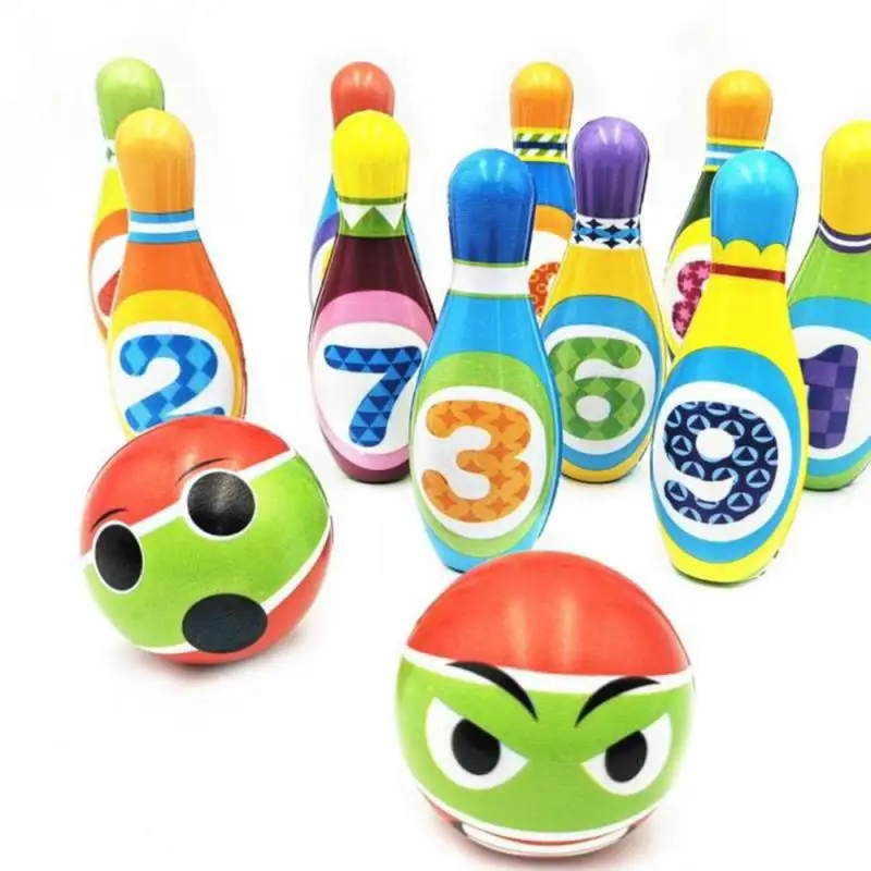 Забавные детские уличные игрушки 1 комплект детский мяч для боулинга игр