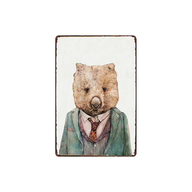 

Metal Tin Sign animal serie Bar Pub Home Vintage Retro Poster comic