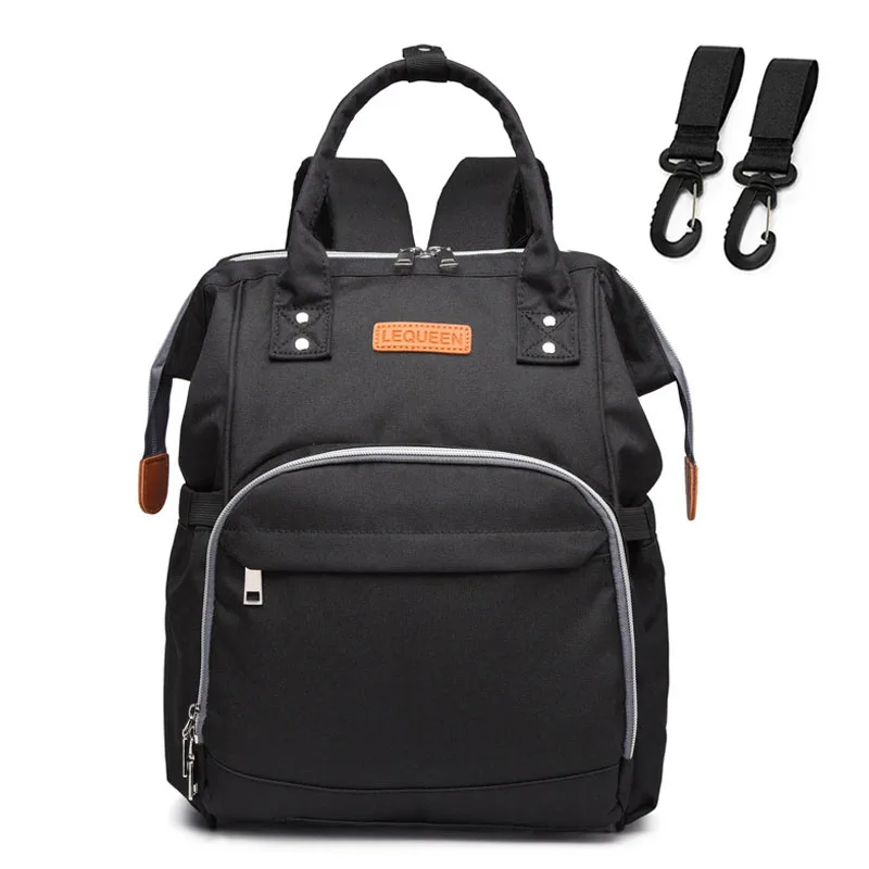 M27-black Модная сумка для подгузников для мам, Большая вместительная сумка для подгузников, дорожный рюкзак для кормления, сумка для ухода за ребенком, женская модная дорожная сумка - Цвет: M27-black