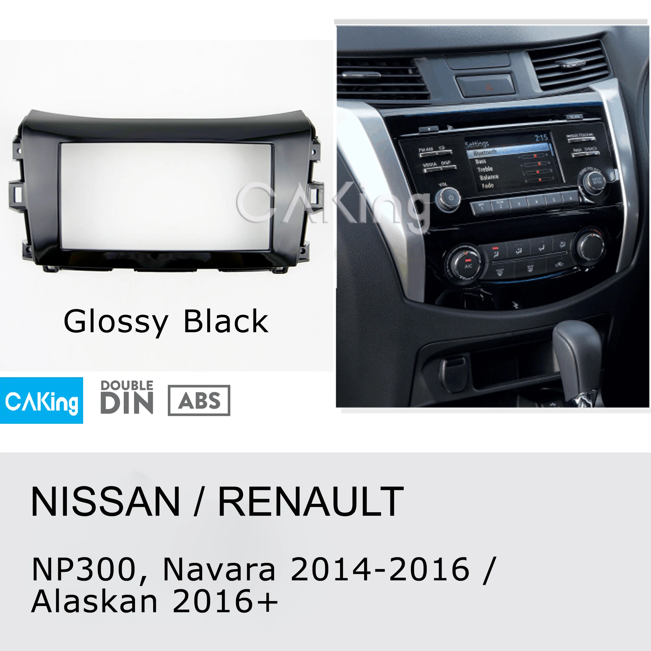 Автомобильная фасция Радио панель для Renault Alaskan 2016 + Nissan NP300 Navara Frontier 2014-2016