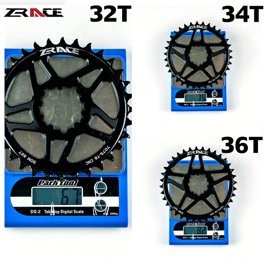 ZRACE велосипедная Звездочка 10s 11s 12s MTB велосипедная Звездочка Орлиный зуб 7075 CNC смещение 3 мм 32T 34T 36T для SRAM с прямым креплением