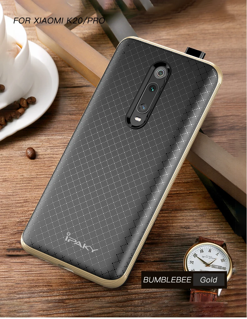 Для Red mi K20 Чехол IPAKY PC бампер силиконовый mi 9T мягкая задняя 2 в 1 Гибридный противоударный бронированный чехол для Xiao mi Red mi K20 Pro Чехол