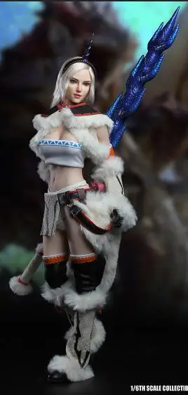 1/6 SET036 сексуальный женский монстр Охотник Единорог голова комплект одежды для 1" Женский PH кукла S10D фигура тела - Цвет: Body head clothing