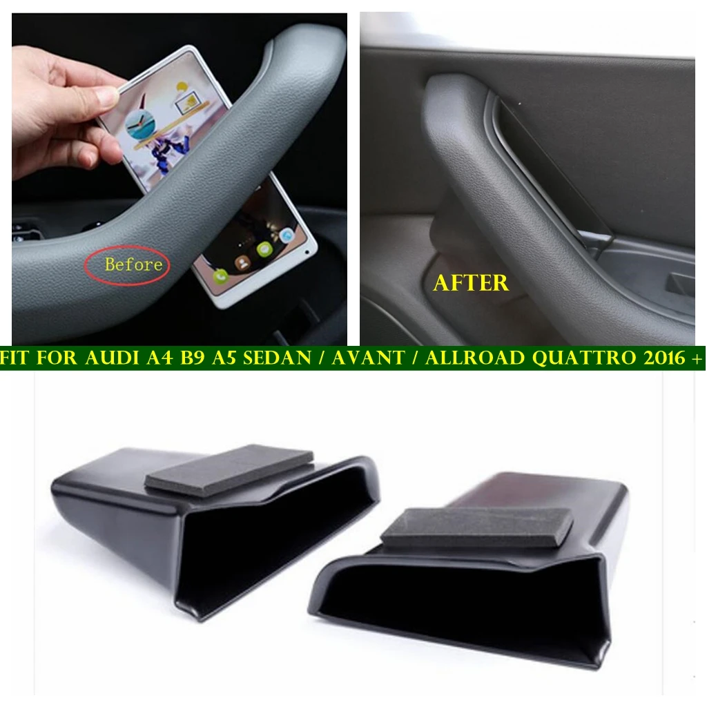

Front Door Armrest Container Storage Multifunction Box Cover Kit For Audi A4 B9 A5 Sedan / Avant / Allroad Quattro 2016 - 2020