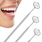 Стоматологическое зеркало из нержавеющей стали, стоматологическое зеркало, стоматологическое ротовое зеркало, стоматологические лабораторные инструменты, отбеливание зубов, стоматология, стоматологический инструмент