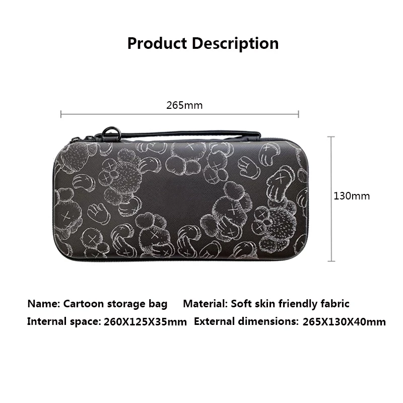 

Cartoon Fruit Zipper Portable Pouch Case For Nintendo Switch Storage Bags Travel Carry Protective Cover Game Console Box Shell