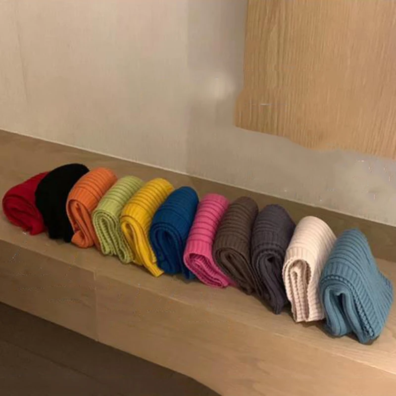 

Women Shrugs Candy Colors Long Sleeve Slash Neck Ladies Solid All-match Korean Style Knitted Loose Casual Student Streetwear Ins