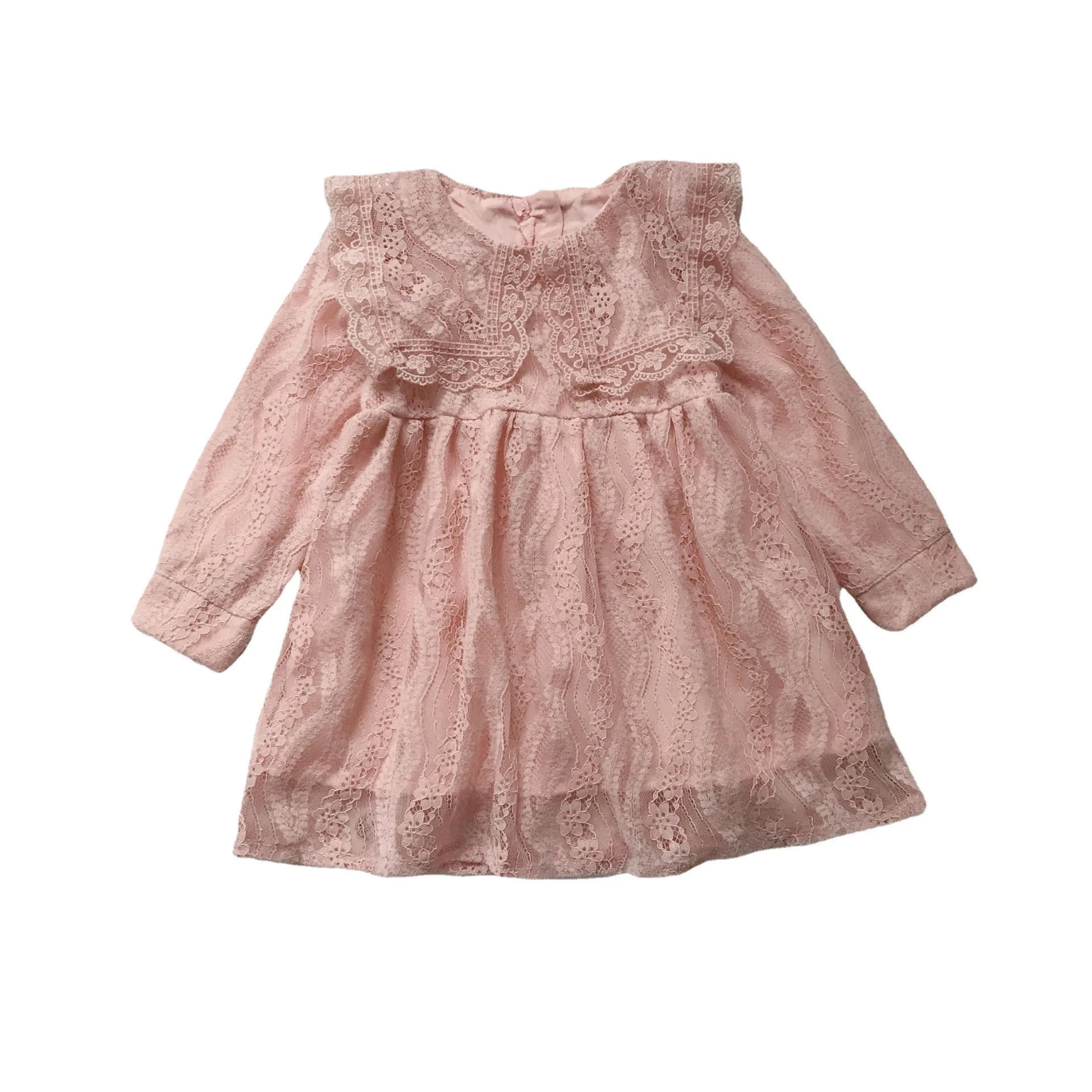 

2021 Girls Autumn Round Neck Long Sleeve Embroidered Dress Kids Clothes Children Clothes Princess Dress COTTON Girls Dresses