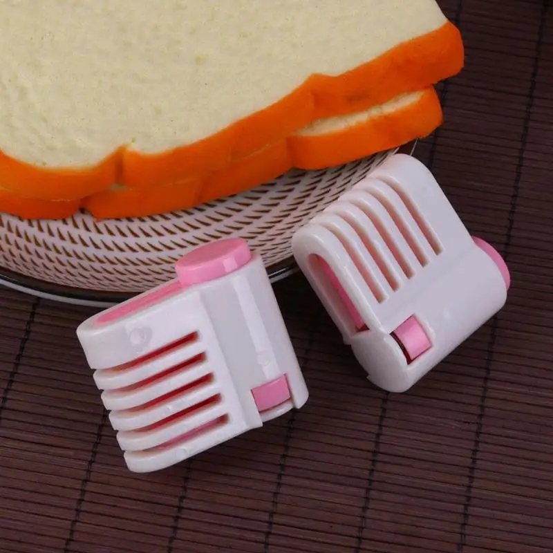 2Pcs Kitchen 5 Layers Leveler Slicer Cake Decorating Tools Tip Sets DIY Bread Cutter Cutting Fixator Tool |