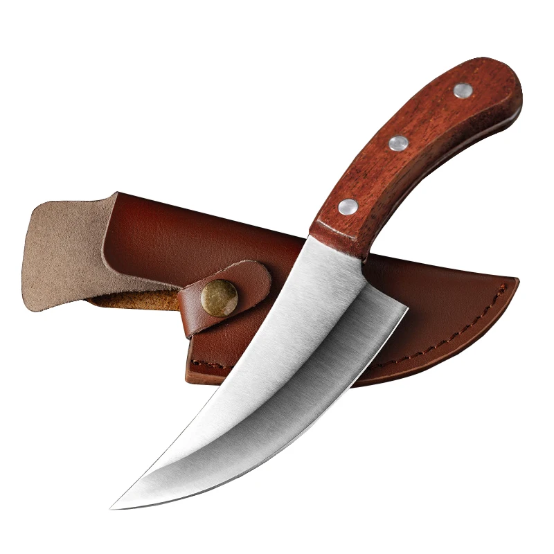 

Stainless Steel Boning Knife Kitchen Knives Fishing Knife Meat Cleaver Outdoor Cooking Cutter Tool