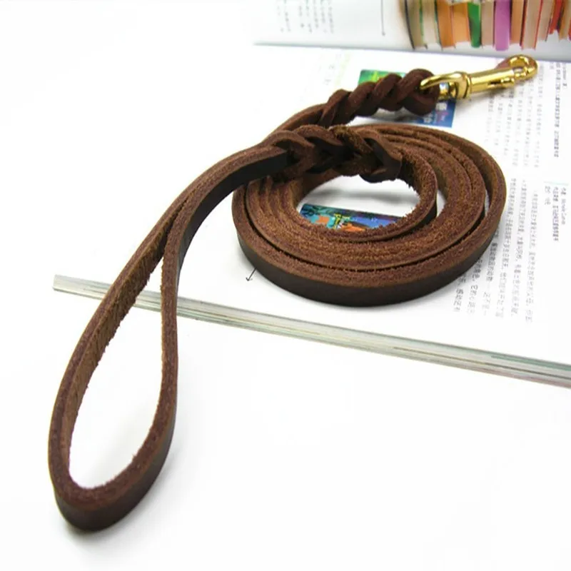 Collares para mascotas, correas para perros peque&ntilde;os y medianos, medianos y grandes, de cuero para cachorros-4