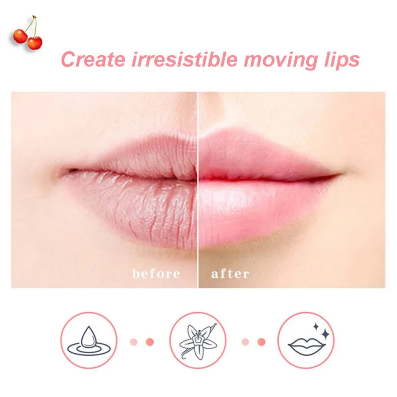 Модный милый увлажняющий бальзам для губ осветляет тонкие линии цвет кожи