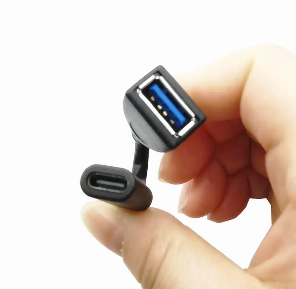 Высота каблука 10 см кабель с разъемом USB типа C OTG женский 3 0 Женский USB-C Type-C адаптер