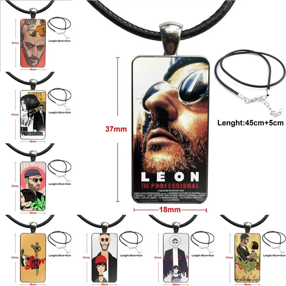 Леон Профессиональный стеклянный кулон ожерелье ручной работы половина