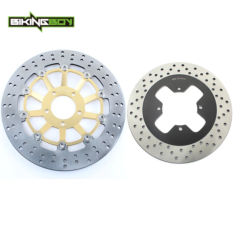 Передние и задние тормозные диски BIKINGBOY для Bandit GSF 250 90-22 GS500E 88-03 GS500F 04-11 400 90 91 92 93 94 95