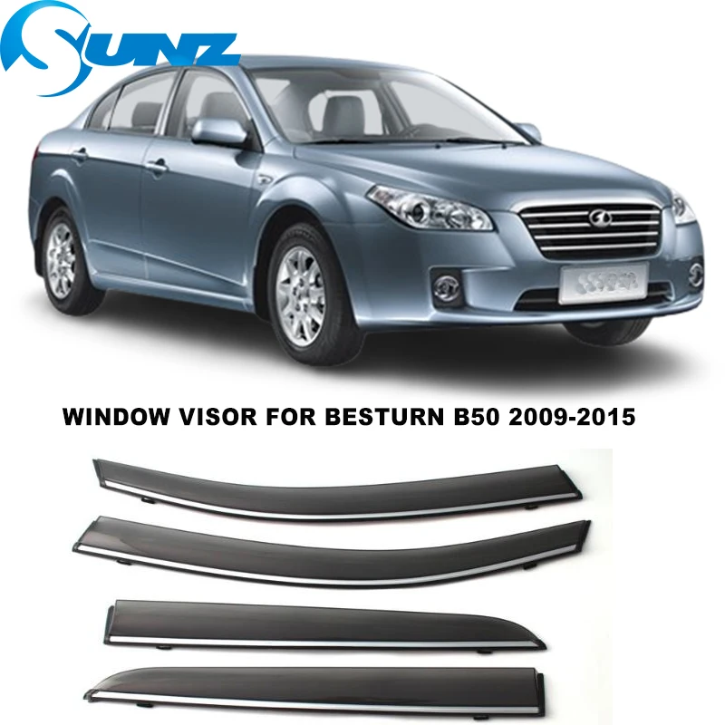

Side Window Visor For Faw BESTURN B50 2009 2010 2011 2012 2013 2014 2015 Window Rain Guard Weathershilds Sun Rain Deflector SUNZ