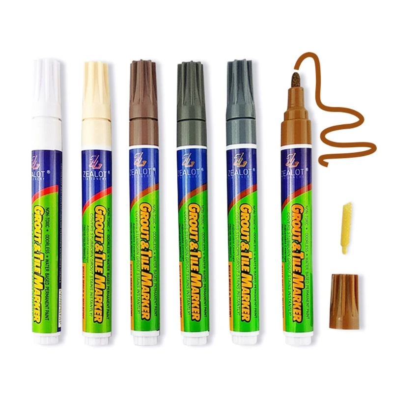 

XXUC Tile Gaps Repair Color Pen Waterproof Dirt-proof Special Beautiful Seam Floor