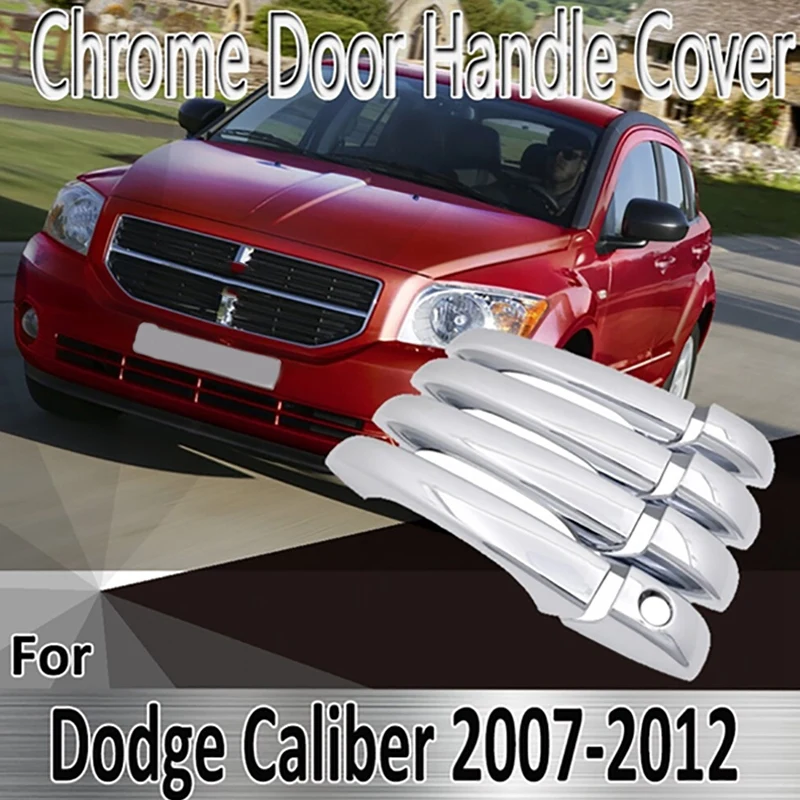 Styling Stickers Decoration Chrome Door Handle Cover Refit Car Accessories for Dodge Caliber 07-12 | Автомобили и мотоциклы