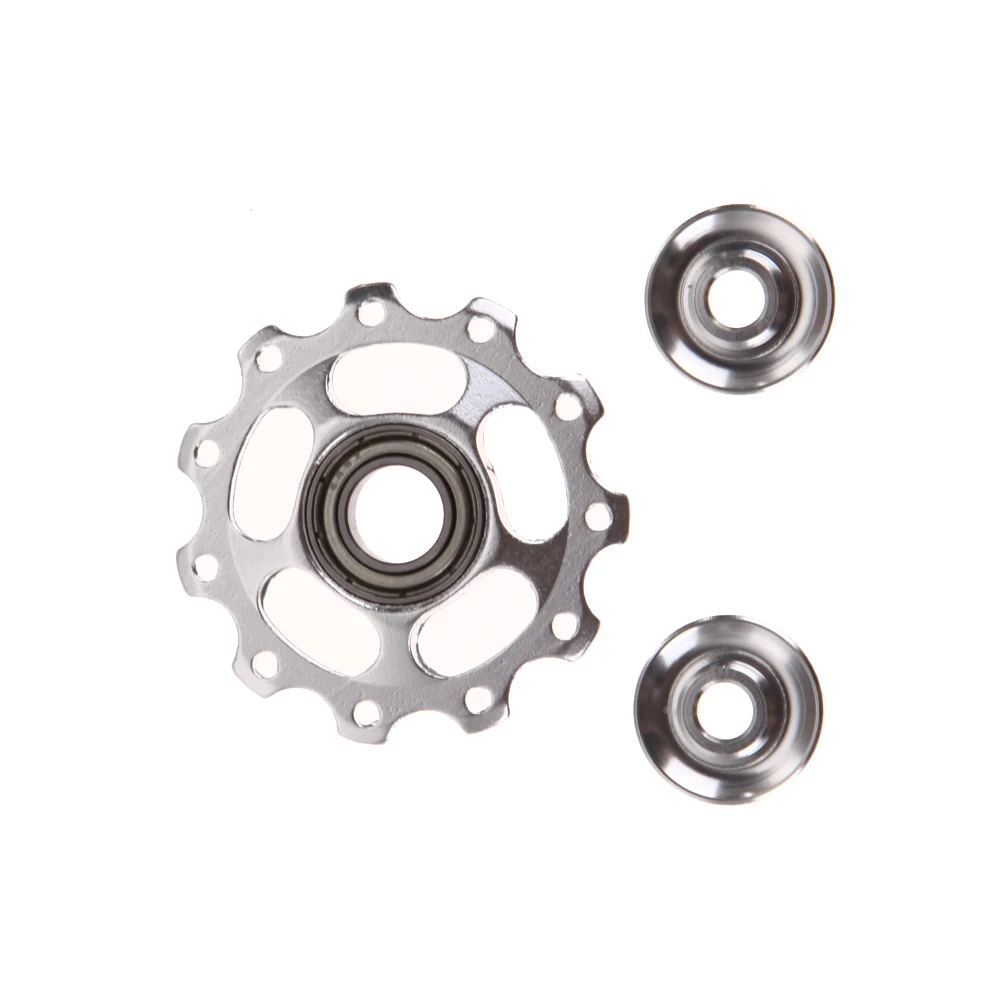 

2pcs 11T Bike Aluminum Alloy Bearing Jockey Wheel Rear Derailleur Pulleys Mountain Bike Bicycle Steel Bearing