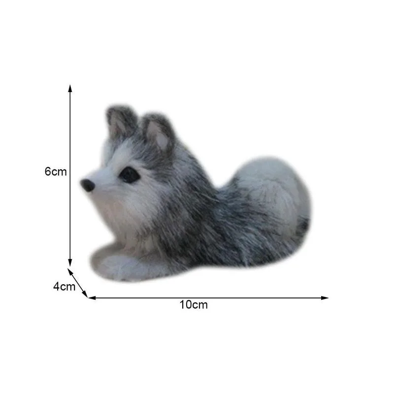 

Simulation Husky Doll Model Cute Plush Dog Standing Half-reclining Toy Crafts Children's Gifts Home Decoration Ornaments