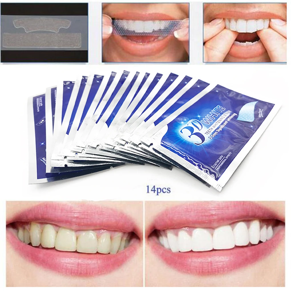 

Dental whitening belt 14 pieces of elastic tooth whitening adhesive oral health dental care
